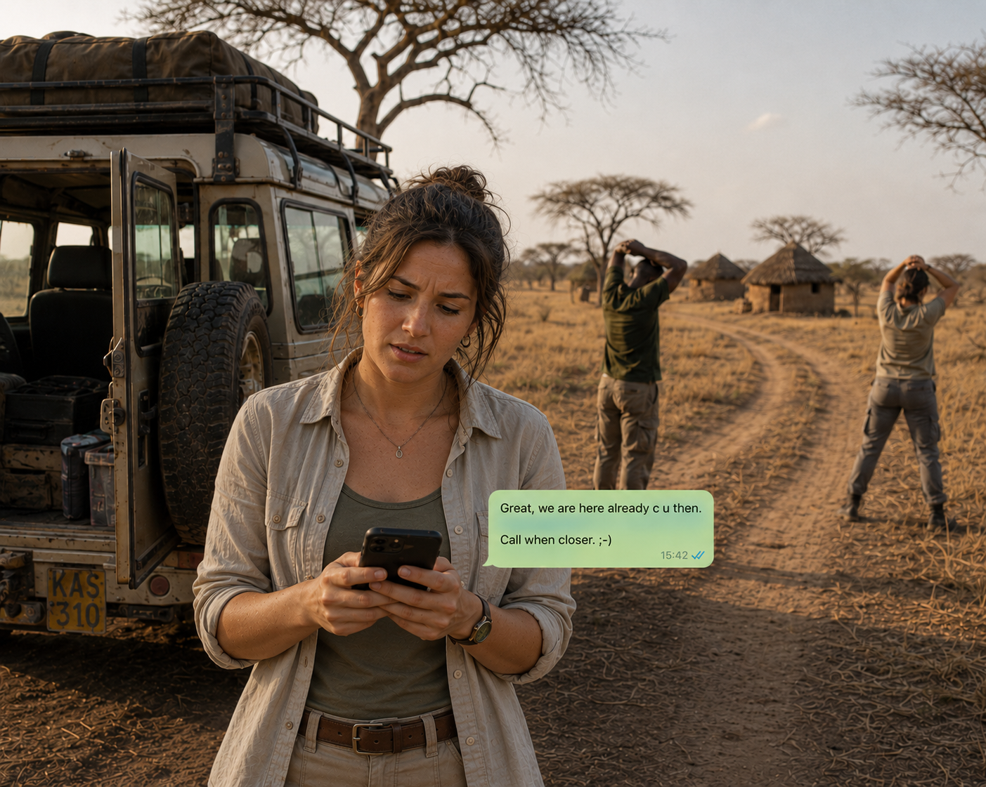 Dr Josephine Maddocks in Africa, a character in Water Water Everywhere